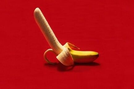 El plátano simboliza el agrandamiento del pene mediante el ejercicio